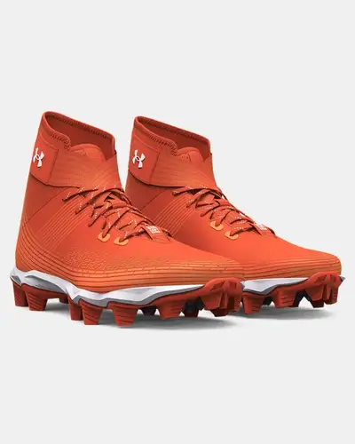 Under Armour Boys' UA Highlight Franchise Football Cleats 3023724-800 Orange NEW