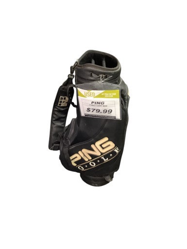 Used Ping 6 WAY CART BAG Mens Cart Bag Black 11347-S000253689