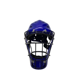 Used Wilson MLB HELMET Catchers Helmet w/Mask Royal Blue S/M 11347-S000253664