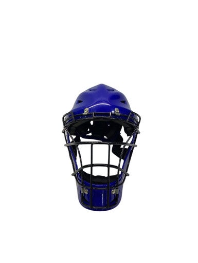 Used Wilson MLB HELMET Catchers Helmet w/Mask Royal Blue S/M 11347-S000253664