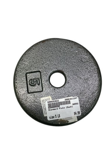 Used Standard Plate (Each) 5 lb 11347-S000253622