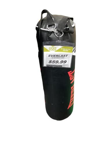 Used Everlast 60 LB HEAVY BAG Boxing Heavy Bag Black 60 lb 11347-S000253602