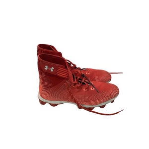 Used Under Armour Adult FB Cleats Red Senior 12.5 11347-S000253596