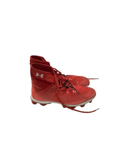 Used Under Armour Adult FB Cleats Red Senior 12.5 11347-S000253596