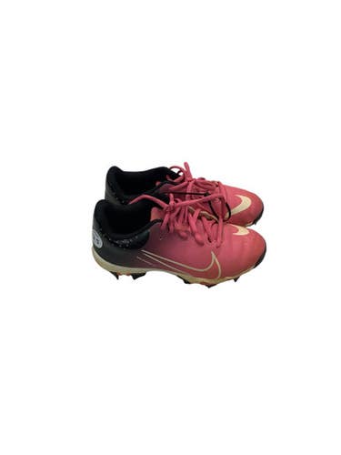 Used Nike HYPERDIAMOND 4 BB/SB Cleats Pink Junior 02.5 11347-S000253588