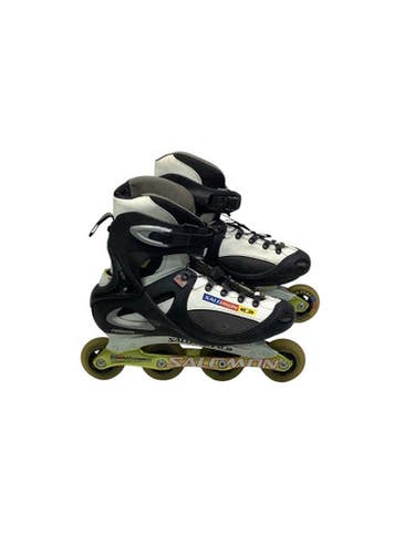 Used Salomon TWIN DRIVER Senior Roller Quad Skates Black Senior 13 11347-S000253807