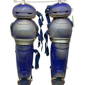Used Easton JEN SCHRO THE FUNDAMENTAL Catchers Leg Guards Royal Blue Intermed 11347-S000253795