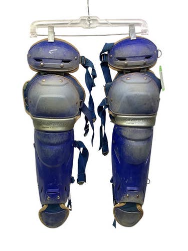 Used Easton JEN SCHRO THE FUNDAMENTAL Catchers Leg Guards Royal Blue Intermed 11347-S000253795