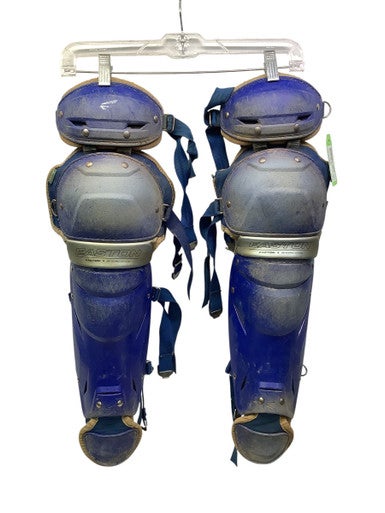 Used Easton JEN SCHRO THE FUNDAMENTAL Catchers Leg Guards Royal Blue Intermed 11347-S000253795