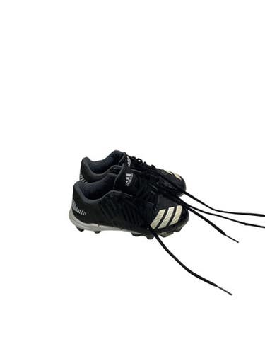 Used Adidas 3 BLACK STRIPE BB CLEATS BB/SB Cleats Black Youth 13.0 11347-S000253793