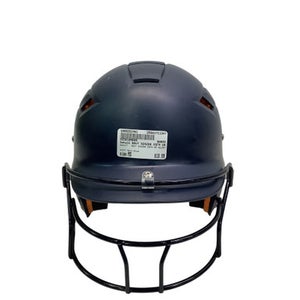 Used Schutt NAVY 324200 OSFM SR HELMET Batting Helmet w/Mask Navy Blue MD 11347-S000253761