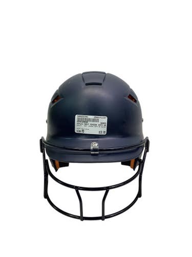 Used Schutt NAVY 324200 OSFM SR HELMET Batting Helmet w/Mask Navy Blue MD 11347-S000253761
