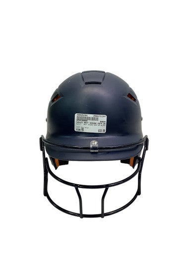 Used Schutt NAVY 324200 OSFM SR HELMET Batting Helmet w/Mask Navy Blue MD 11347-S000253761