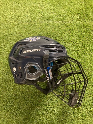 Blue Medium Bauer Re-Akt 150 Helmet (Used)