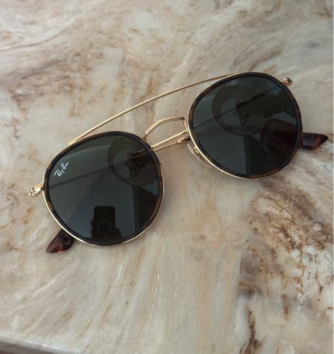 Ray-Ban Round Double Bridge 51mm Unisex  Sunglasses
