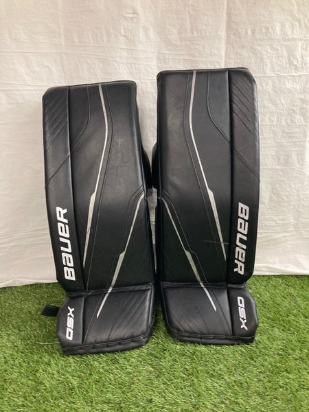 Black Small Junior Bauer GSX Goalie Leg Pads (Used)