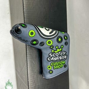 Used Scotty Cameron Custom Shop Green Jackpot Johnny Blade Putter Headcover