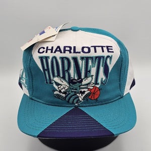 NEW Vintage Rare Charlotte Hornets Logo Athletic NBA Sports Hat Vtg Cap Snapback