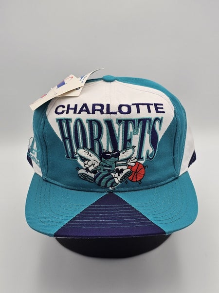 NEW Vintage Rare Charlotte Hornets Logo Athletic NBA Sports Hat Vtg Cap Snapback
