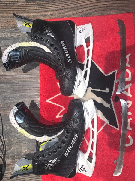 Custom Used Bauer Vapor Hyperlite 2 Hockey Skates 7D