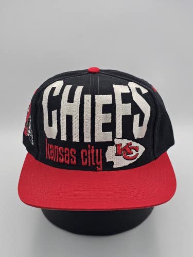 NEW Vintage Kansas City Chiefs NFL Sports Logo 7 Big Logo Hat SAMPLE Snapback