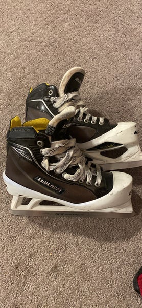 Bauer Supreme One100 Hockey Goalie Skates Extra Wide Width Size 6.5 (Used)