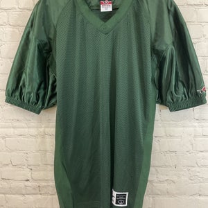 Alleson Athletic Youth 100% Polyester Mesh Football Jersey Green Large