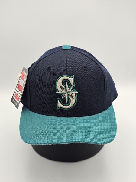 NEW Vintage Seattle Mariners MLB Sports Wool Blend Plain Logo Hat Puma Snapback
