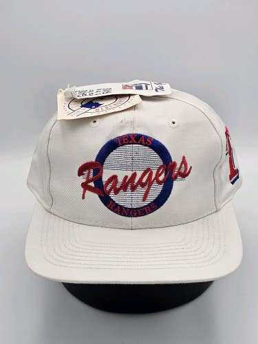 NEW Vintage Texas Rangers 1990s MLB Sports The Game Plain Logo Hat Vtg Snapback