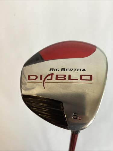 Callaway Big Bertha Diablo Fairway 5 Wood Draw A Flex Senior Graphite Shaft