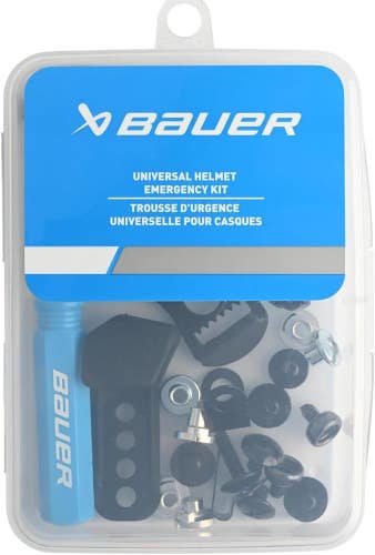 Bauer Universal Hockey Helmet Repair Kit - Travel Case, Screwdriver and 22 pcs