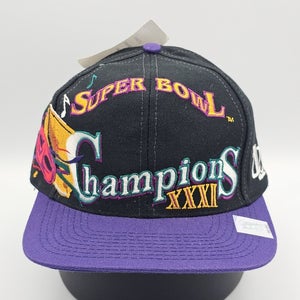 NEW Vintage Rare Super Bowl XXXI SAMPLE Logo Athletic Sport Packers Hat Snapback