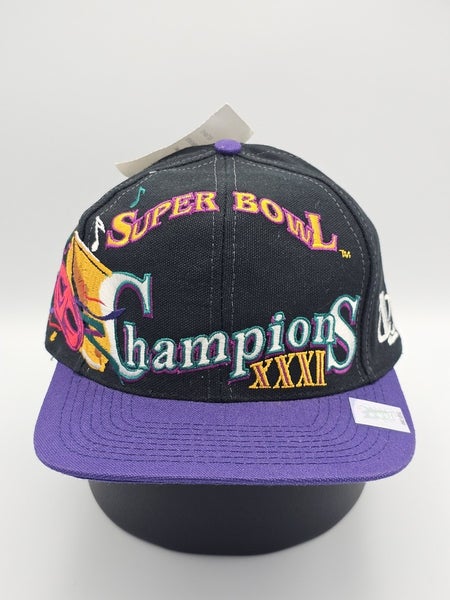 NEW Vintage Rare Super Bowl XXXI SAMPLE Logo Athletic Sport Packers Hat Snapback