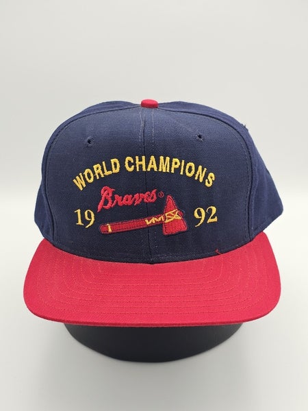 NEW Vintage Atlanta Braves 1992 World Champions MLB Sports USA Made Hat Snapback