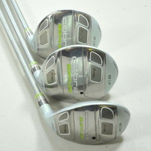 Cobra Baffler T-Rail Ladies #5 and #7 Fairway Woods, #5 Hybrid Set RH # 197693