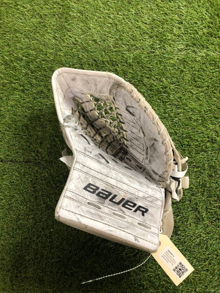 White Junior Brian's G-Netik 8.0 Goalie Gloves & Blockers Regular (Used)