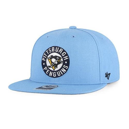 Pittsburgh Penguins Vintage NO SHOT '47 Captain Adjustable Snapback Hat