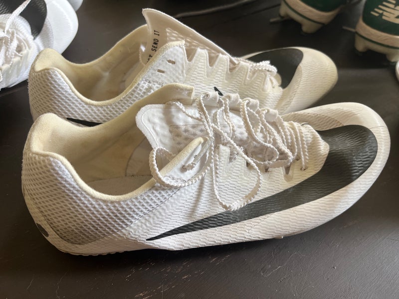 White Men's Size M 9.0 (W 10.0) Adult Nike Shoes (Used)