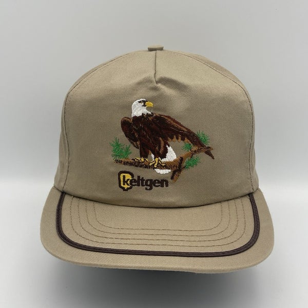Vintage Keltgen Embroidered Bald Eagle Snapback Trucker Hat Made in the USA