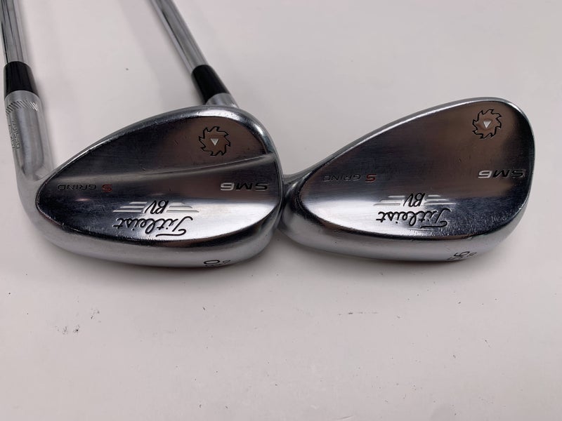 Titleist Vokey SM6 Tour Chrome Wedge Set 56* 10 60* 10 Wedge Steel Mens RH