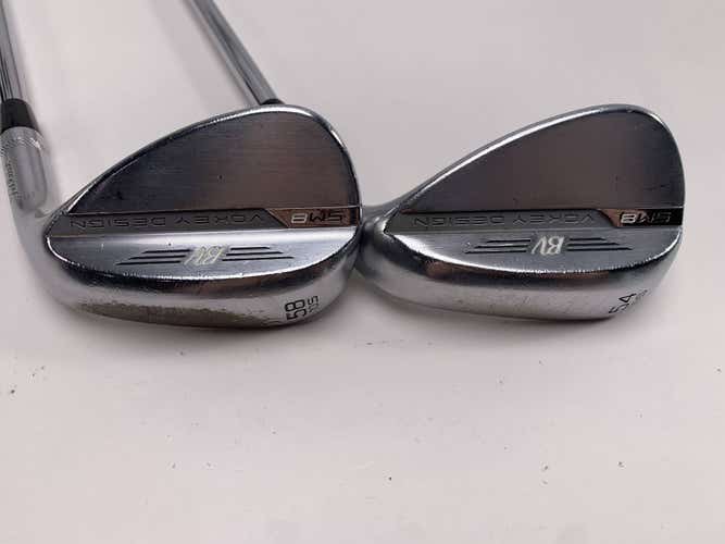 Titleist Vokey SM8 Tour Chrome Wedge Set 54* 10 58* 10 Wedge Steel Mens RH