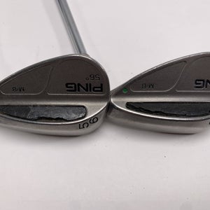 Ping MB Wedge Set 52* 56* Green Dot 2* Up Wedge Steel Mens RH Midsize Grips