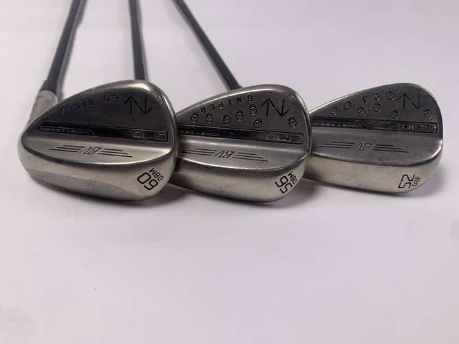 Titleist Vokey SM10 Nickel Wedge Set 52* 8 | 56*8 | 60*8 AMT S300 Black Stiff RH