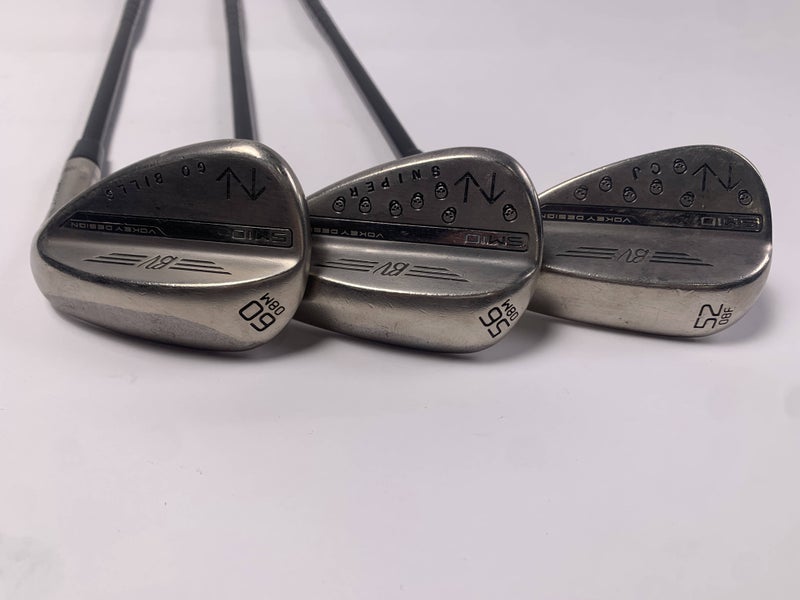 Titleist Vokey SM10 Nickel Wedge Set 52* 8 | 56*8 | 60*8 AMT S300 Black Stiff RH