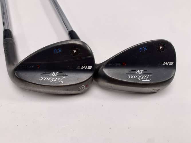 Titleist Vokey SM6 Jet Black Wedge Set 54* 10 58* 4 Wedge Steel Mens RH