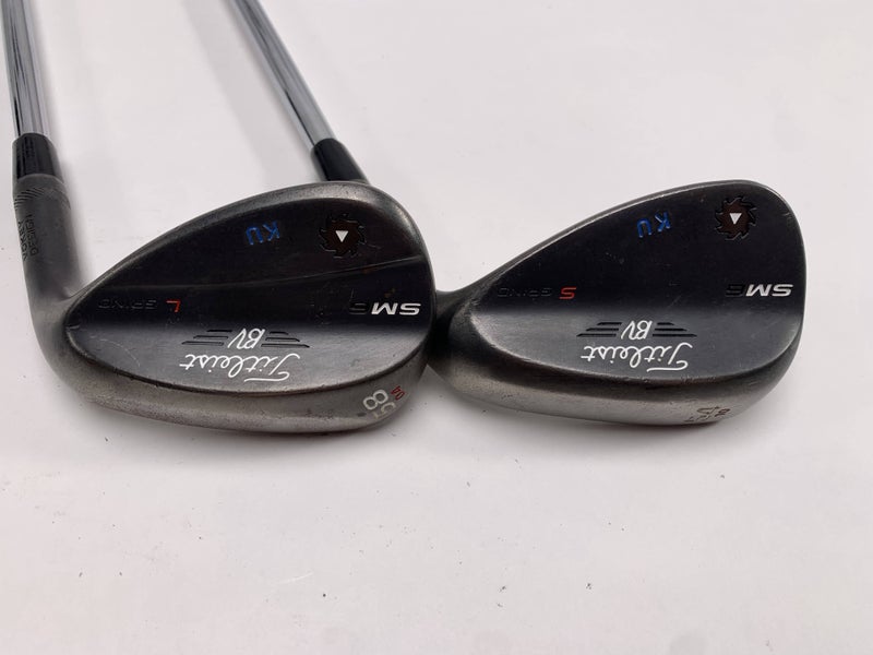 Titleist Vokey SM6 Jet Black Wedge Set 54* 10 58* 4 Wedge Steel Mens RH