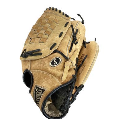 Used Spalding 42085 BB/SB Glove RH Throw Brown 13" 11479-S000402100