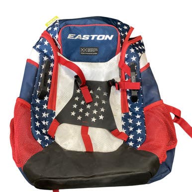 Used Easton WALK OFF BB/SB Player Backpack White/Red/Navy 11479-S000402068