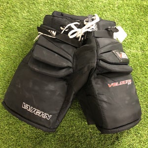 Black Intermediate Medium Vaughn Velocity V10 Hockey Goalie Pants (Used)