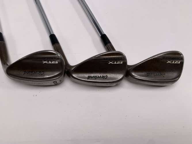 Cleveland RTX ZipCore Raw Wedge Set 50* 10 54* 12 58* 10 DG S400 Mens RH